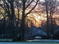 En kold søndag eftermiddag i januar i Frederiksberg Have