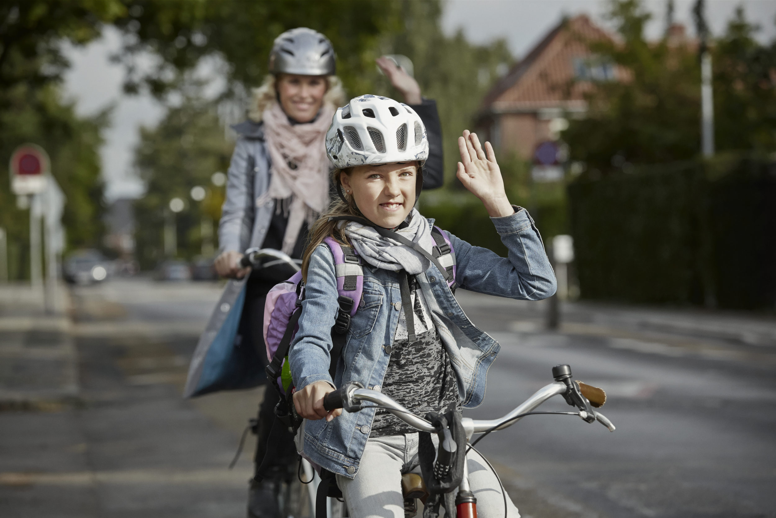 Rekordmange skolebørn bruger cykelhjelm
