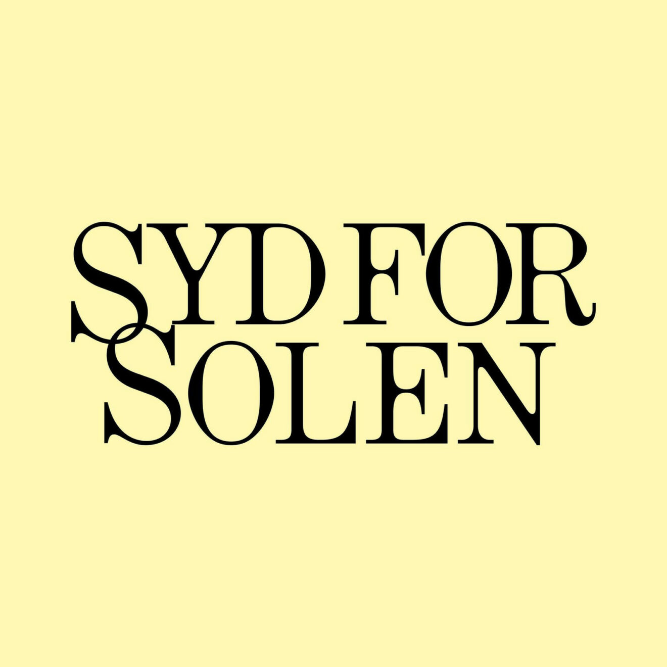 SYD FOR SOLEN i Søndermarken