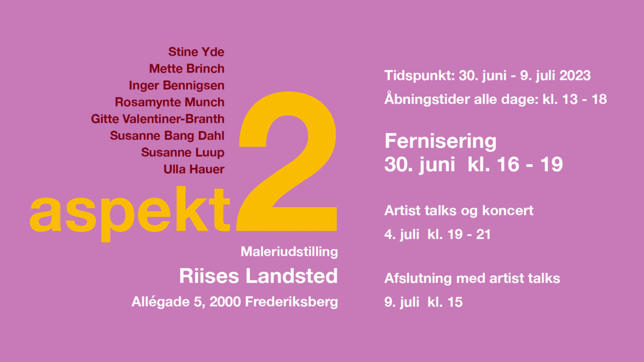 Fernisering på udstillingen ＂ASPEKT 2＂ på Riises Landsted